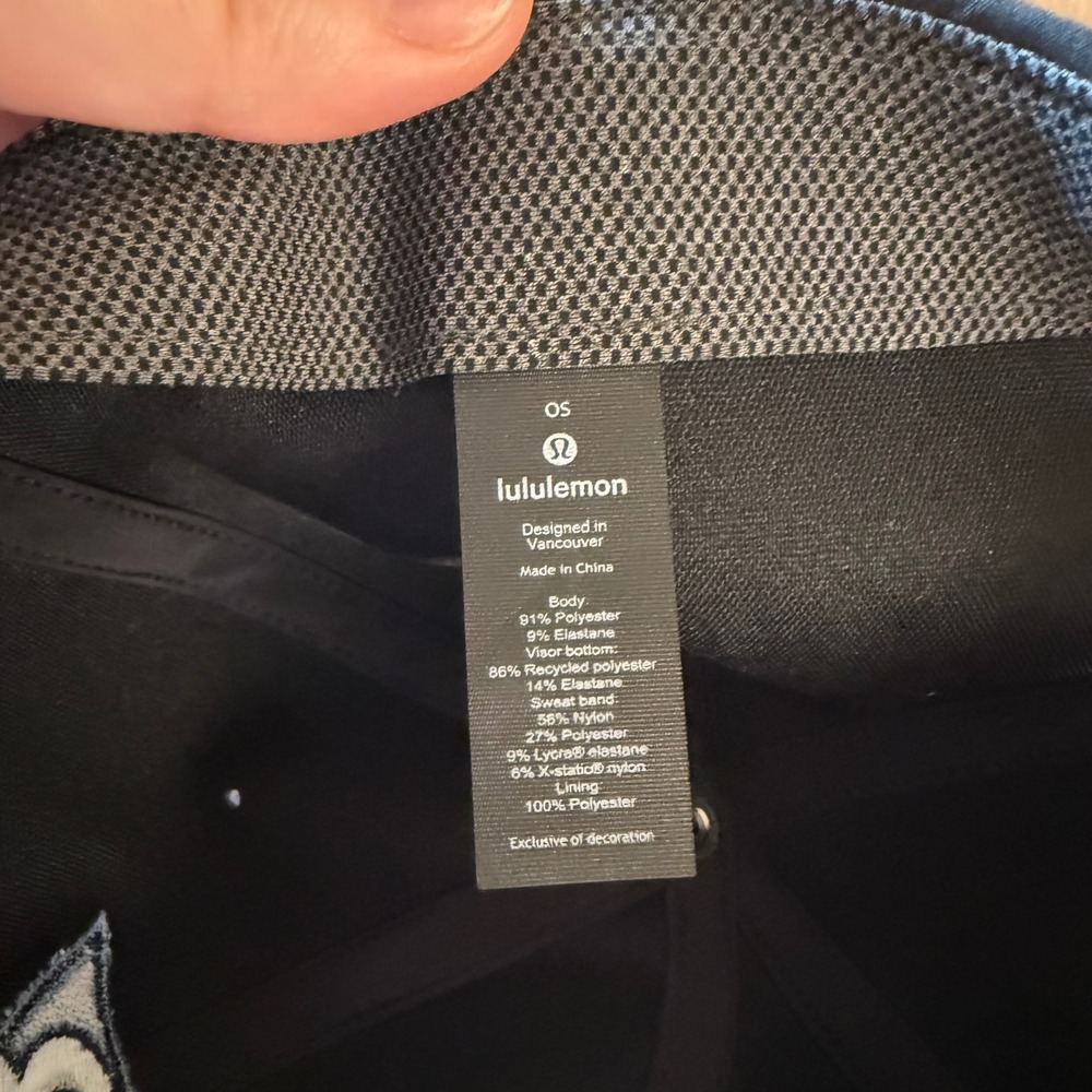 Lululemon B-Spoke Ball Cap Black Hat Adjustable Strap Athletic Running OS - Picture 4 of 5